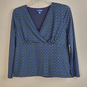 Evan Picone Multicolored Top - Size 1X